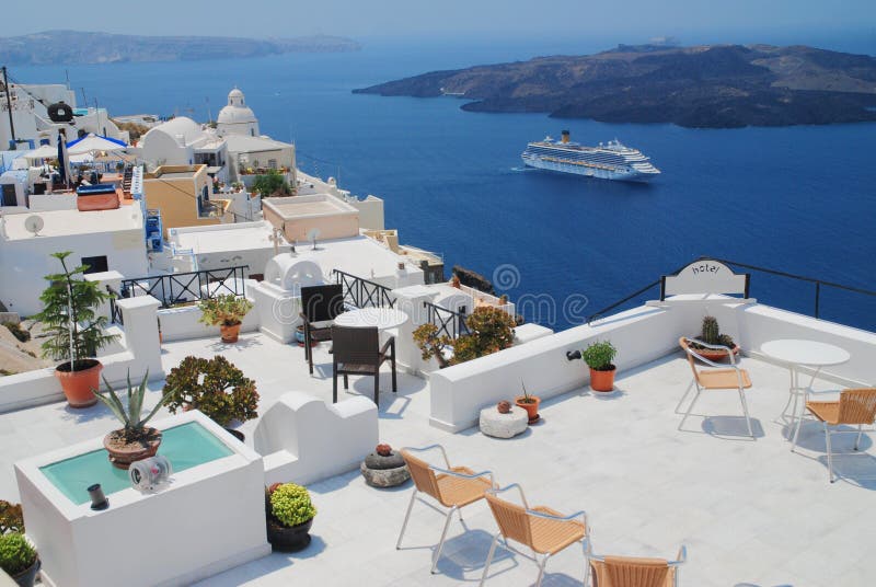 Landscape view in Santorini