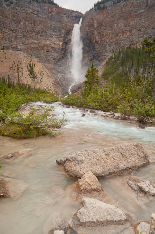 Landscape view of Takkakaw Falls