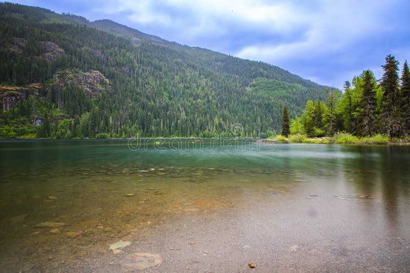 Landscapes of Kachess Lake in Summer Stock Photo Image of landscapes