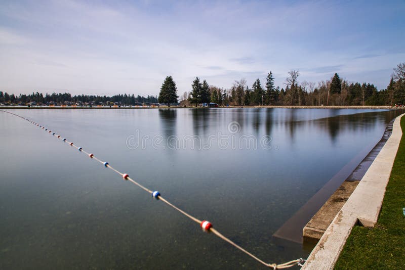 Landscapes of Lake Tapps park in Spring royalty free stock image