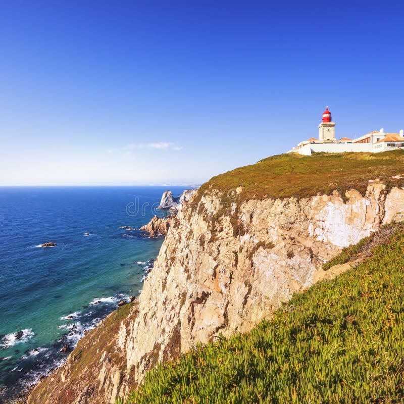 Landschaft Cabo de Roca portugal lizenzfreies stockbild Landschaft Cabo de Roca portugal lizenzfreies stockbild