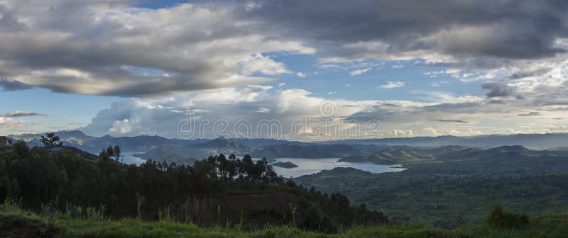 Landscape around Virunga National Park, Rwanda, Africa. Landscape around Virunga National Park, Rwanda, Africa