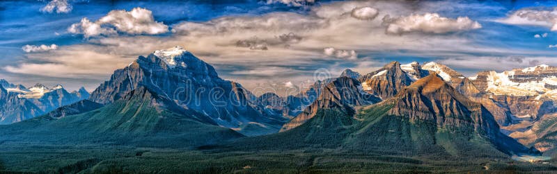 Landschaftsansicht Kanadas Rocky Mountains Panorama
