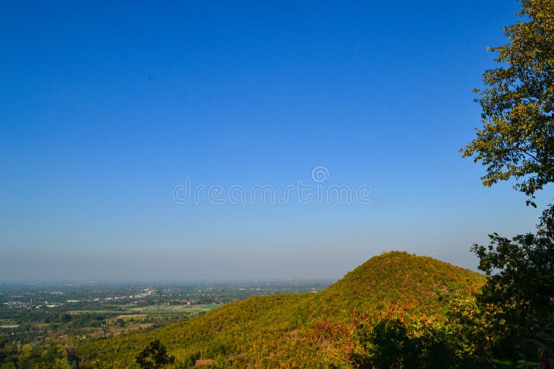 Landschaftsbild von oben lizenzfreies stockfoto