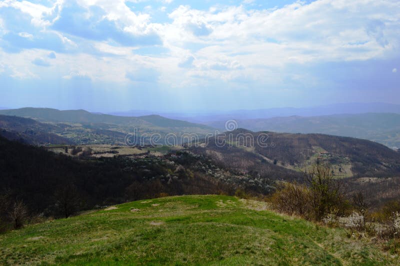 Landschap in de lente royalty-vrije stock foto's