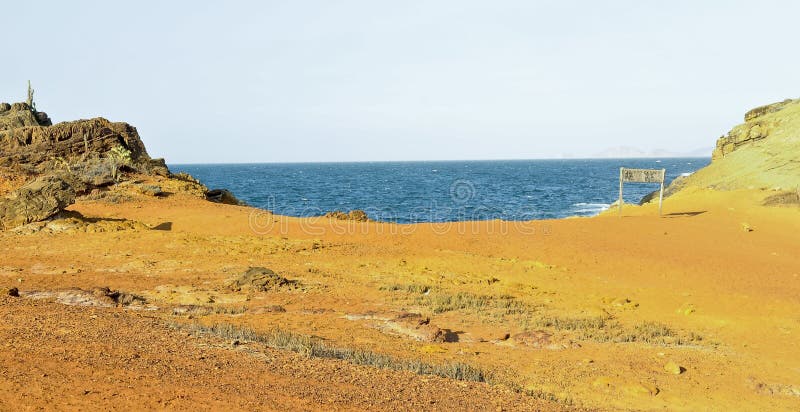 landskap av att bedöva den Faro ön, Mochima nationalpark, Venezuela, Sydamerika fotografering för bildbyråer landskap av att bedöva den Faro ön, Mochima nationalpark, Venezuela, Sydamerika fotografering för bildbyråer