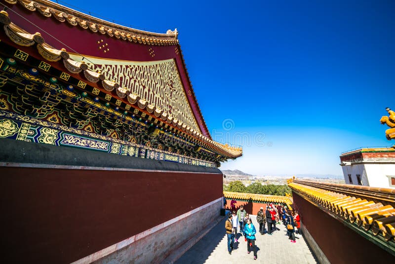 Landskap för vår för Pekingsommarslott arkivbilder