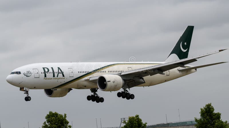 Landung Pakistan International Airliness Boeing 777