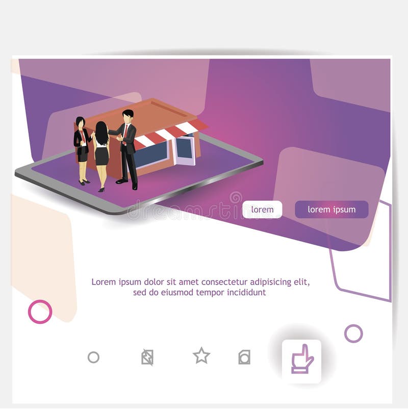 Landungsseitenschablonen für das on-line-Einkaufen, digitales Marketing, Teamwork, Geschäftsstrategie Moderne Konzepte für a stock abbildung Landungsseitenschablonen für das on-line-Einkaufen, digitales Marketing, Teamwork, Geschäftsstrategie Moderne Konzepte für a stock abbildung