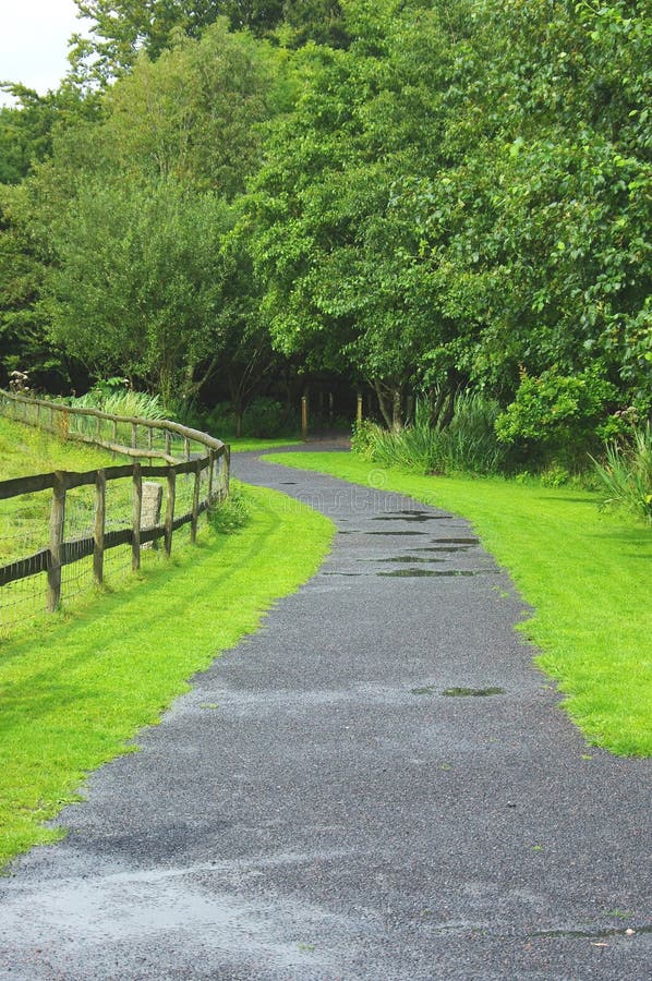 A One Lane Road Crossing a Private Lake in Quitman East Texas Stock