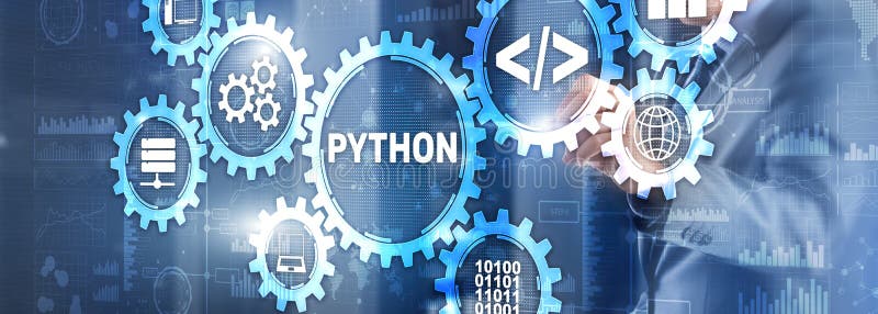 Langage De Programmation Python De Haut Niveau. Concept De Technologie ...
