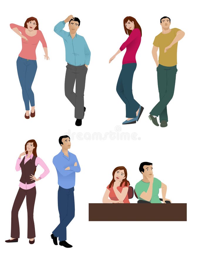Langage du corps illustration libre de droits Langage du corps illustration libre de droits