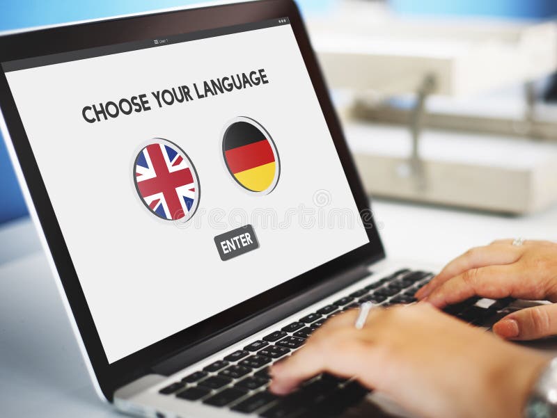 Language Dictionary English German Concept Stock Photo Image of