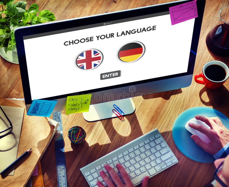 Language Dictionary English German Concept royalty free stock image Language Dictionary English German Concept royalty free stock image