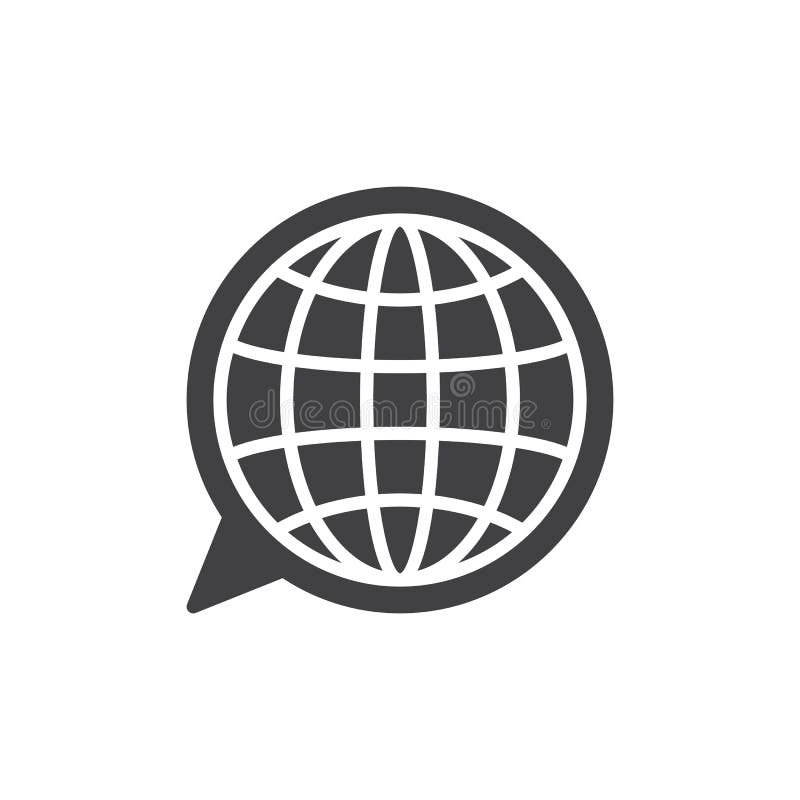 Language icon vector stock illustration