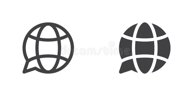 Language translation icon vector illustration