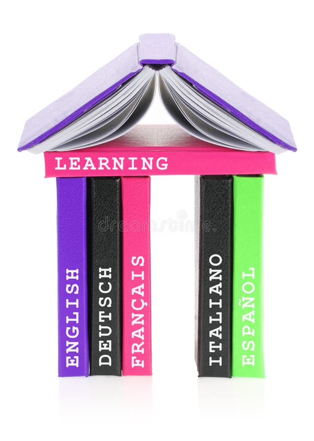 Languages school stock photo
