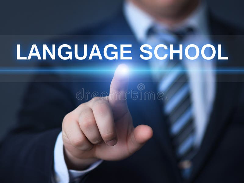 Languange School Online Learning Education Knowledge Business Internet Technology Concept royalty free stock photography Languange School Online Learning Education Knowledge Business Internet Technology Concept royalty free stock photography