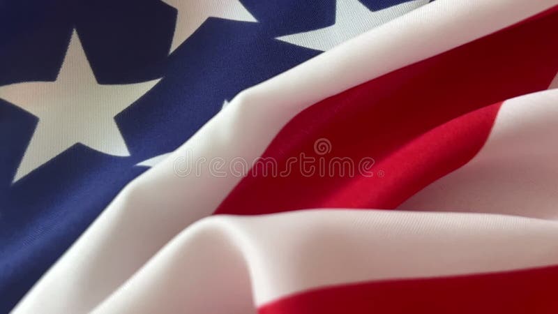 Langzaam maar zeker inzoomen op de textielvlag van de verenigde staten van amerika