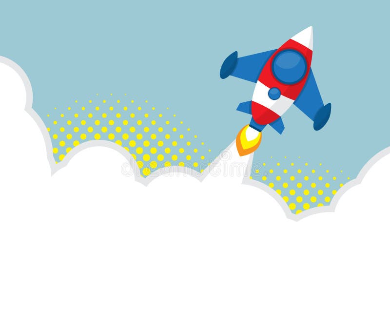 Lansator de rachete cu fundal semiton royalty free illustration