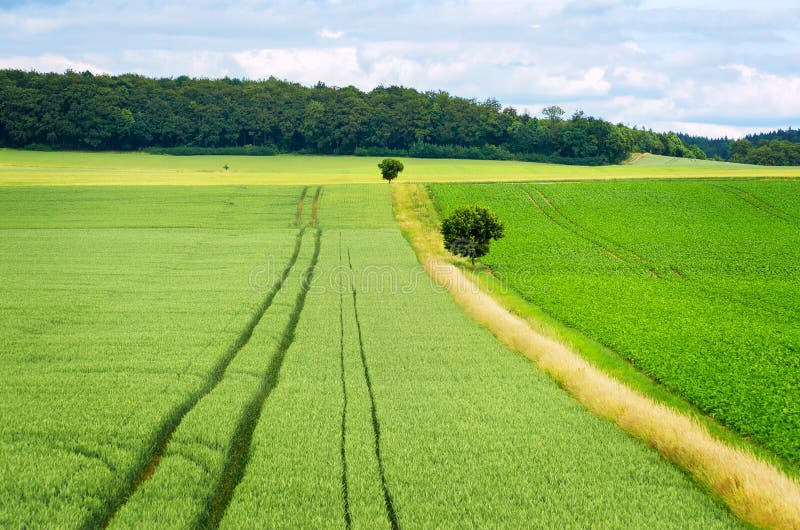 Lansdscape αγροτικός Γερμανία στοκ εικόνες