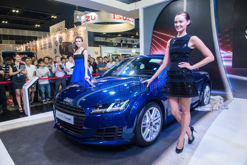 Lansering av den nya Audi TT kupén på Singapore Motorshow 2015