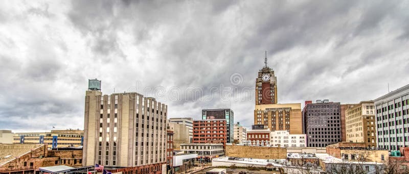 Lansing Michigan Panoramic Urban Skyline