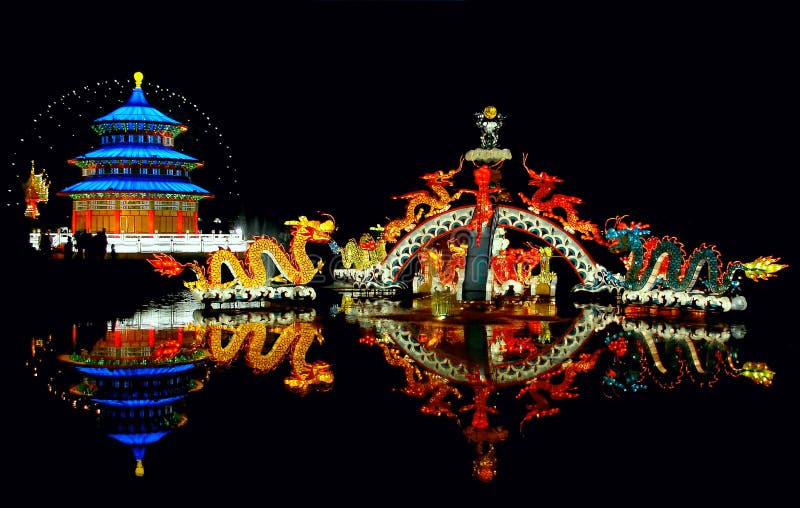 Toronto Chinese Lantern Festival Stock Image Image of aglow, cheerful