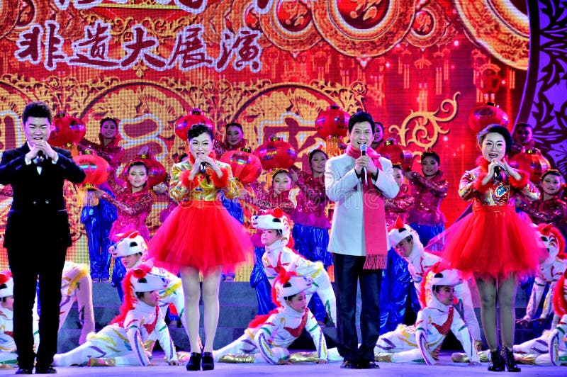 Lantern Festival Celebration Editorial Photo - Image of darkness, dance ...