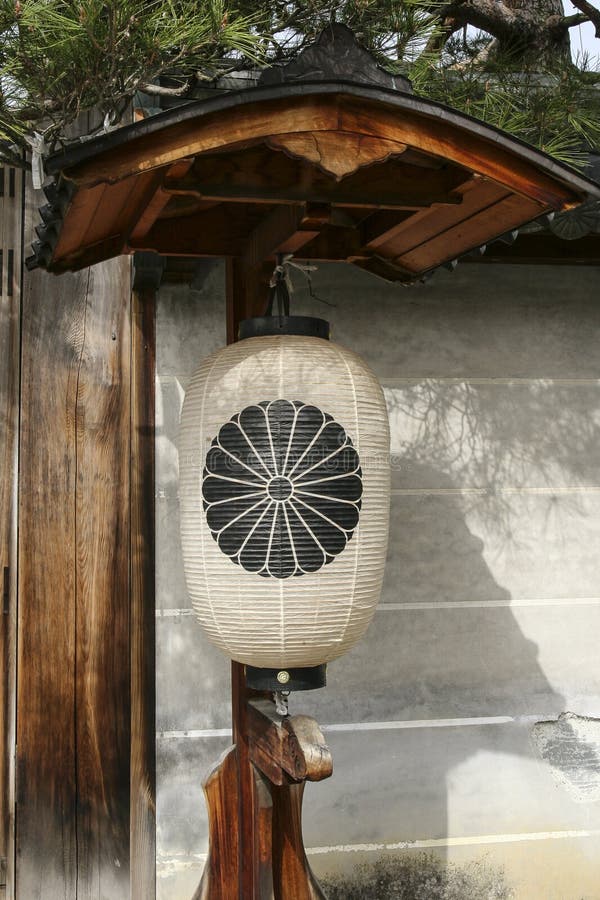 Japanese Lantern, at Kenrokuen Garden, in Kanazawa Japan in a Pond