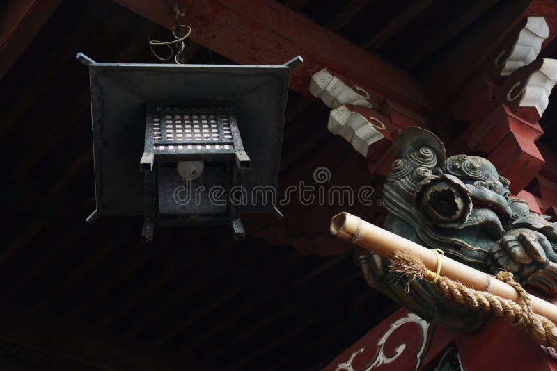 Lantern in the shrine royalty free stock photography Lantern in the shrine royalty free stock photography
