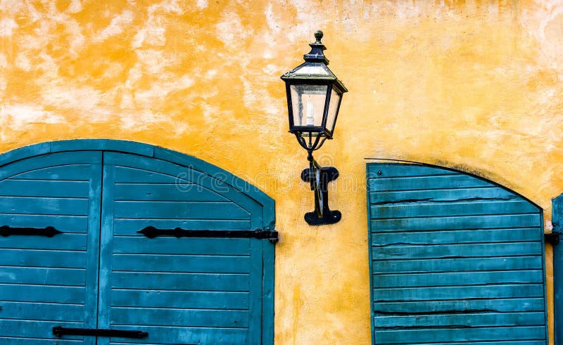 Lantern and shutters