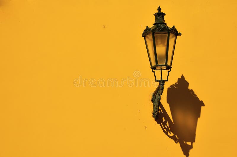 Lantern on the wall