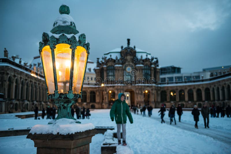 Lantern at the Zwinger, Dresden, Germany stock photo Lantern at the Zwinger, Dresden, Germany stock photo