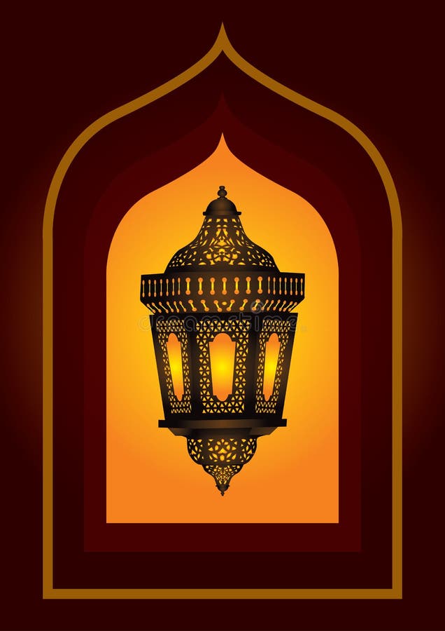 Lanterna araba complicata royalty illustrazione gratis Lanterna araba complicata royalty illustrazione gratis