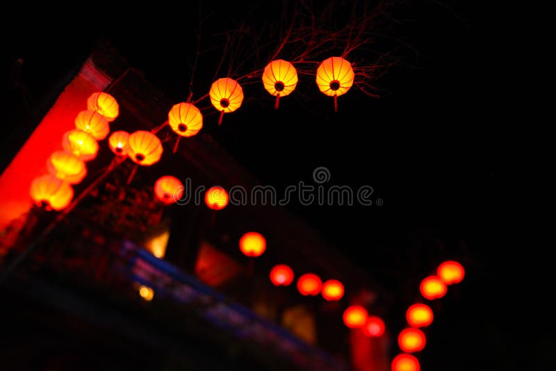 Lanterne durante le celebrazioni di nuovo anno in Cina