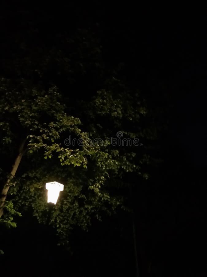Lanterne isolée pendant la nuit images stock Lanterne isolée pendant la nuit images stock