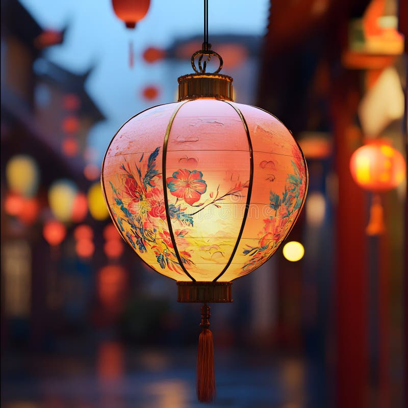 Lanternă luminoasă stock illustration