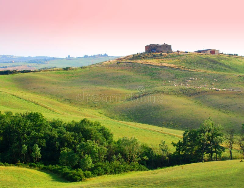 lantgård tuscany arkivfoton lantgård tuscany arkivfoton