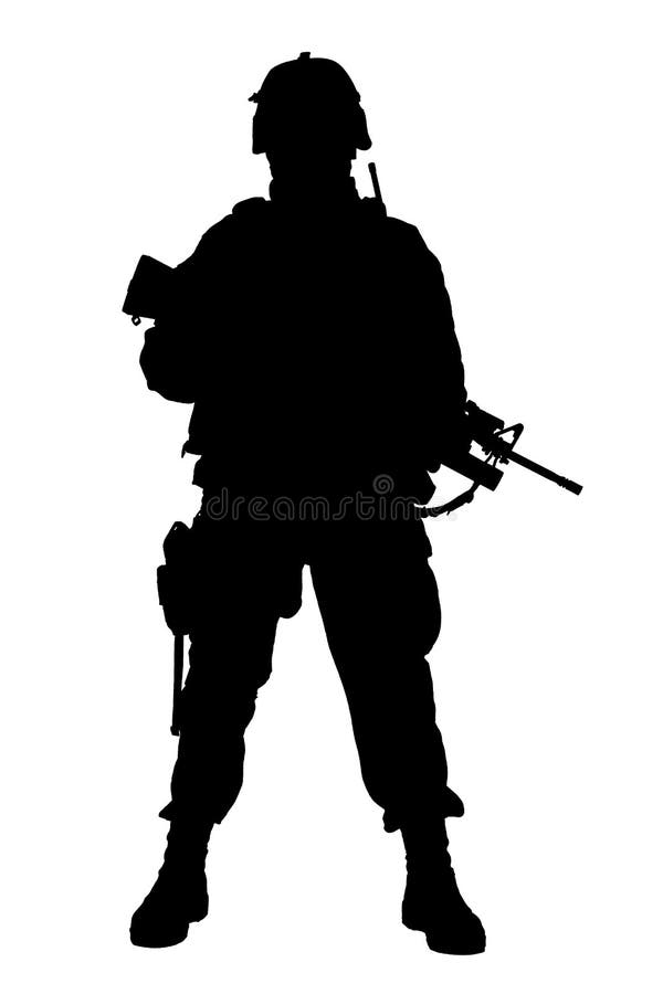 Lanzamiento oscuro del estudio del soldado de infantería moderno del ejército fotografía de archivo libre de regalías Lanzamiento oscuro del estudio del soldado de infantería moderno del ejército fotografía de archivo libre de regalías