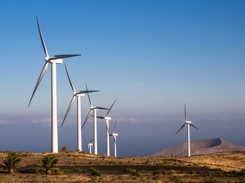 Lanzarote-Windpark-Turbinen