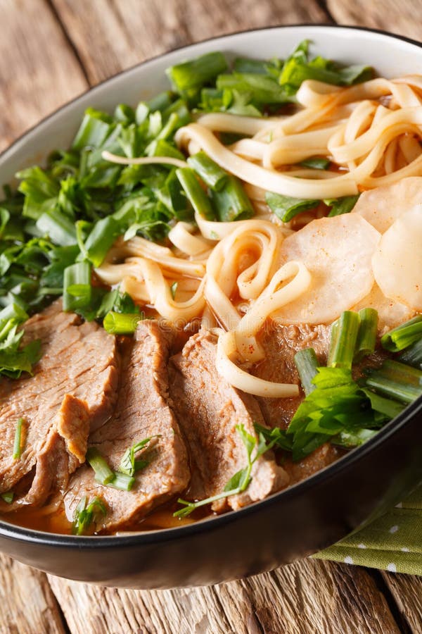 Lanzhou Beef Noodle Soup or Lanzhou Beef Lamian is a Type of a Very