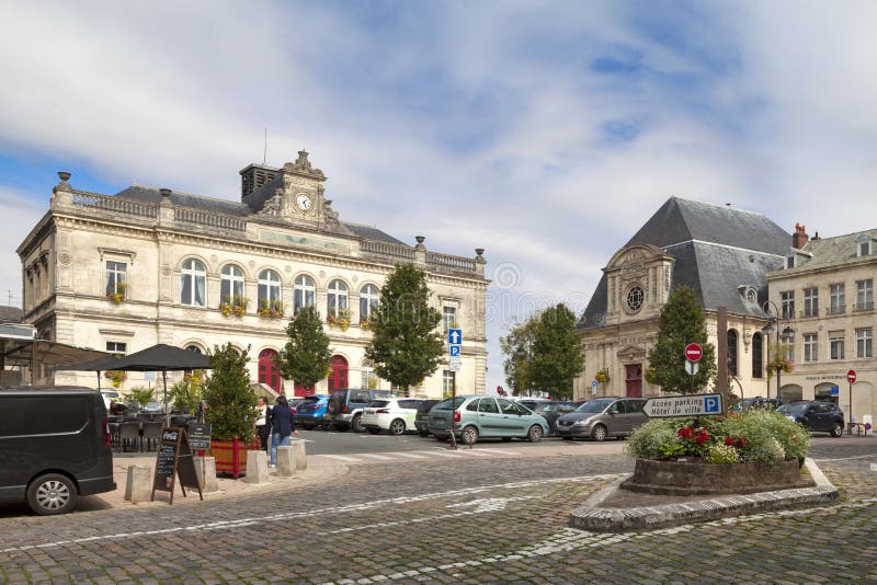 Laon city hall editorial stock image. Image of ville - 216040069