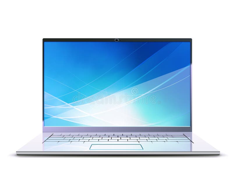 Lap-top σύγχρονο απεικόνιση αποθεμάτων