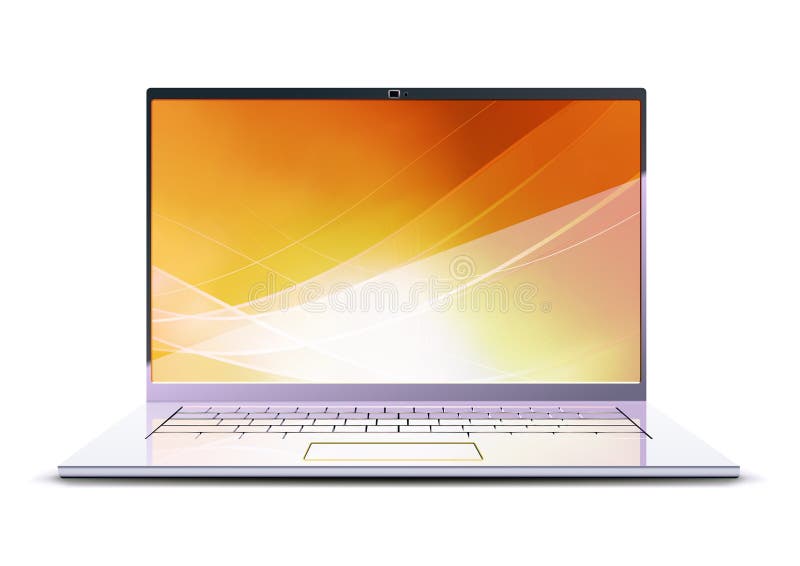 Lap-top σύγχρονο απεικόνιση αποθεμάτων
