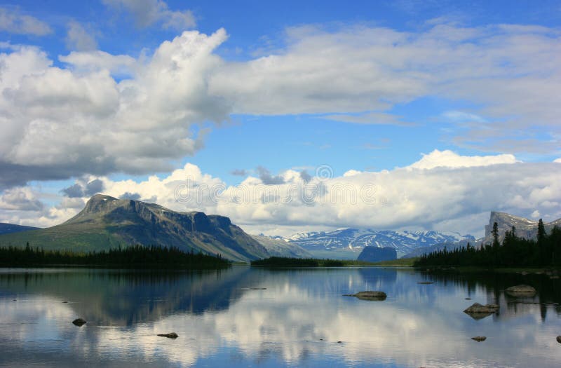 Lappland-Ansicht stockbild Lappland-Ansicht stockbild