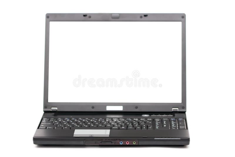 Laptop with black screen stock photo. Image of black 11712852