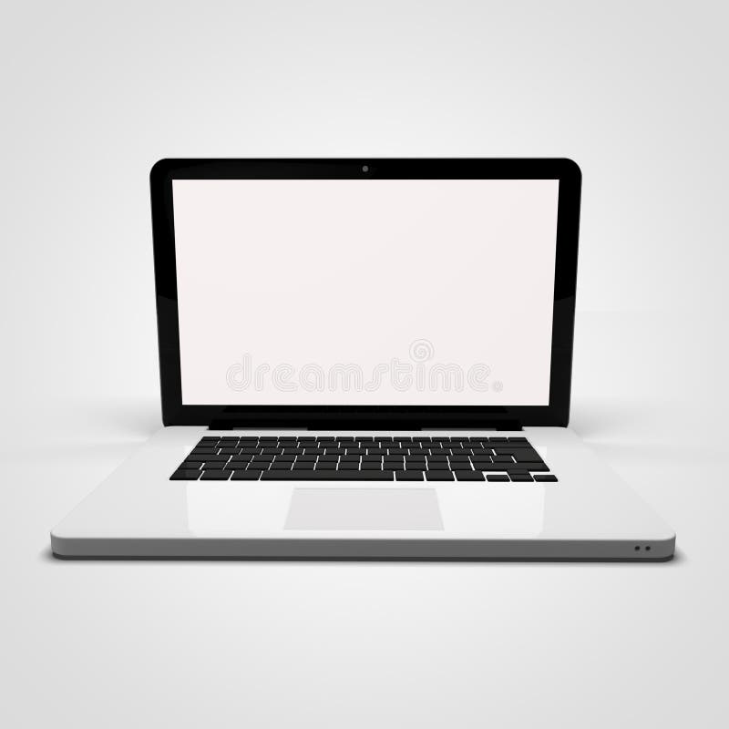 Blank Monitor stock illustration. Illustration of flat 21675788