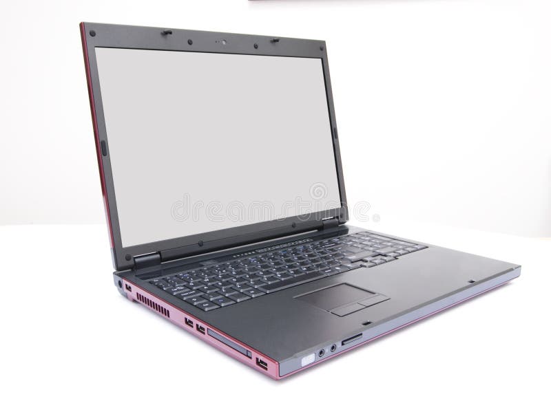 Laptop computer isolated on a white background. Laptop personal computer stock images, royalty-free photos and pictures