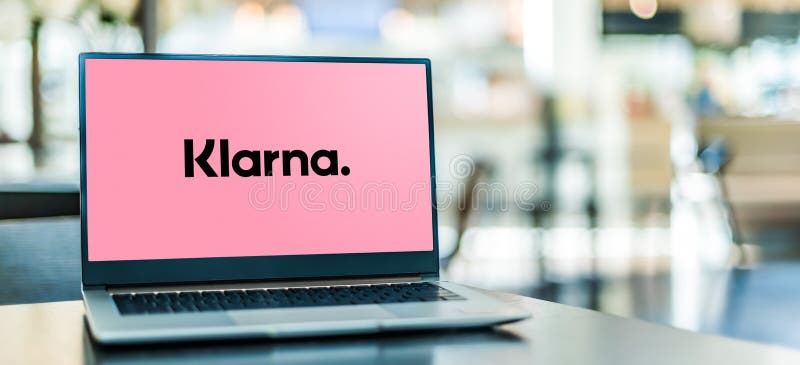 Laptop Computer Displaying Logo of Klarna Bank Editorial Photography ...